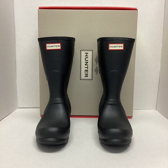 Hunter Women's Original Back Adjustable Short Boots in Size 8, WFS1013RMA-BLK(1) - Picture 1 of 12